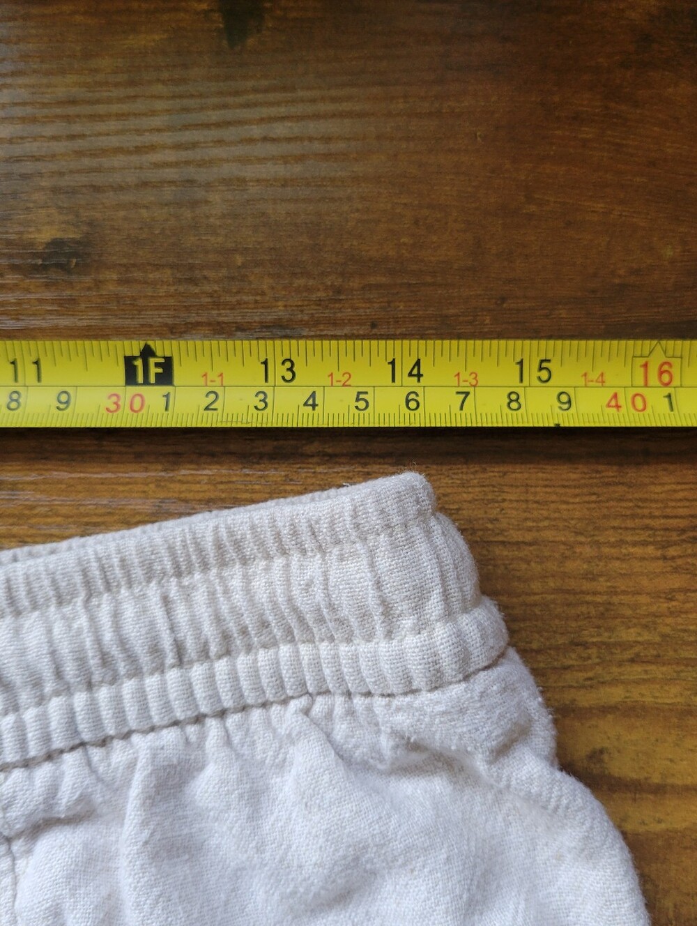 Old Navy Linen Blend Pull-On Ankle Pants  Elastic Waist Cream Women's Medium - Picture 9 of 10